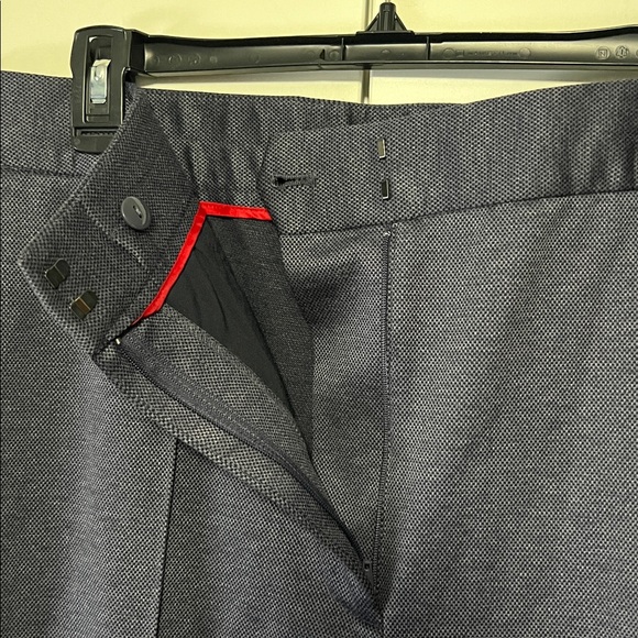 Women’s Tommy Hilfiger Navy Pleated Tailored Trousers - Picture 5 of 7